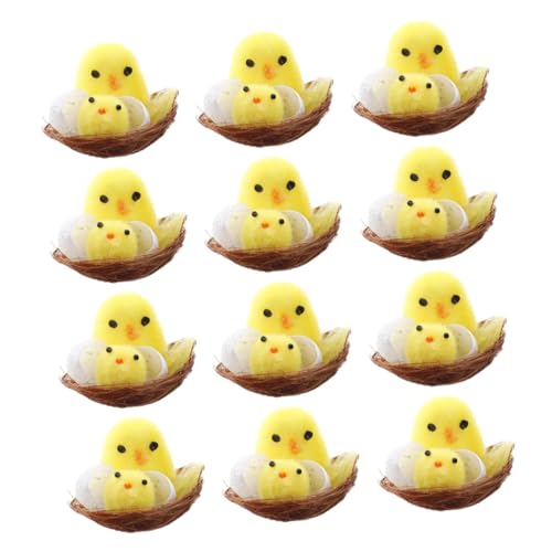 minkissy 12 Stück Teiliges Mini Flauschige Deko für Osterfeiern Vielseitige Party Streudeko Niedliche Kleine Küken für Heim und DIY Dekorationen minkissy 12 Stück Teiliges Mini Flauschige Deko für Osterfeiern Vielseitige Party Streudeko Niedliche Kleine Küken für Heim und DIY Dekorationen von minkissy