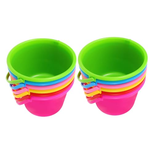 minkissy 12 Stück Teiliges Sandkübel Sicher und Vielseitig für Strand Garten Indoor mit Kleinem Eimer und Spielerischem Angelwerkzeug Fördert Feinmotorik und Outdoor Spaß von minkissy