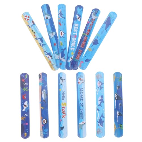 minkissy 12 Stück Teiliges Shark Slap Bracelet aus Robustem und Farbenfrohe Schnapparmbänder mit als Party Mitgebsel für Kindergeburtstag Strand und Festtagsdekoration minkissy 12 Stück Teiliges Shark Slap Bracelet aus Robustem und Farbenfrohe Schnapparmbänder mit als Party Mitgebsel für Kindergeburtstag Strand und Festtagsdekoration von minkissy