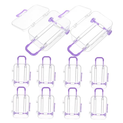 minkissy 12 Stück Teiliges Transparente Mini Koffer Süßigkeitenboxen mit Großzügigem Stauraum Elegantes Design Wiederbefüllbare Kleine Partygeschenkboxen für Reise motto events und minkissy 12 Stück Teiliges Transparente Mini Koffer Süßigkeitenboxen mit Großzügigem Stauraum Elegantes Design Wiederbefüllbare Kleine Partygeschenkboxen für Reise motto events und von minkissy