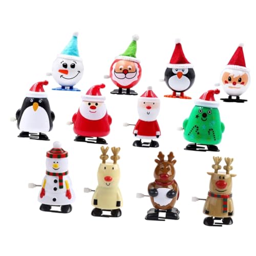 minkissy 12 Stück Teiliges Weihnachtsaufziehspielzeug Set Lustige Weihnachtsmann Mini Spielzeuge für Erwachsene Kreative Deko für Partys und minkissy 12 Stück Teiliges Weihnachtsaufziehspielzeug Set Lustige Weihnachtsmann Mini Spielzeuge für Erwachsene Kreative Deko für Partys und von minkissy