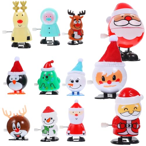 minkissy 12 Stück Teiliges Weihnachtsmann Aufziehspielzeug Lustige Mechanische Spielzeuge Batteriefrei Cartoonartige Figuren Rot Grün Gelb Partygeschenk für Familie minkissy 12 Stück Teiliges Weihnachtsmann Aufziehspielzeug Lustige Mechanische Spielzeuge Batteriefrei Cartoonartige Figuren Rot Grün Gelb Partygeschenk für Familie von minkissy