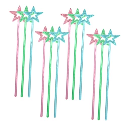 minkissy 12 Stück Teiliges Zauberstäbe mit Fünfzackigen Sternen Farbige Prinzessinnen Sticks für Rollenspiele Robustes Material Kreatives Bastelset und Partyzubehör für Mädchen minkissy 12 Stück Teiliges Zauberstäbe mit Fünfzackigen Sternen Farbige Prinzessinnen Sticks für Rollenspiele Robustes Material Kreatives Bastelset und Partyzubehör für Mädchen von minkissy
