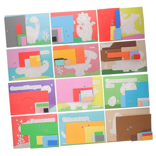 minkissy 12 Stück Tier Puzzle Aufkleber Teiliges DIY Bastelmaterial für Lernspielzeug für Vorschulkinder Kreativität und Koordination für Jungen und Mädchen minkissy 12 Stück Tier Puzzle Aufkleber Teiliges DIY Bastelmaterial für Lernspielzeug für Vorschulkinder Kreativität und Koordination für Jungen und Mädchen von minkissy