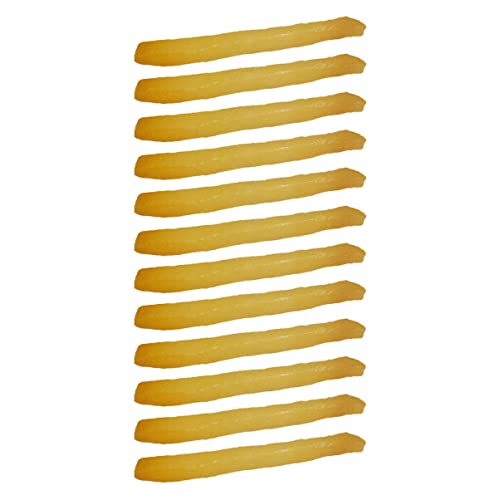 minkissy 12Stücke Teiliges Gefälschtes Lebensmittelmodell Künstliche Pommes für Fotografie Requisiten Haushaltsdeko und Hochrealistisch und Pflegeleicht von minkissy
