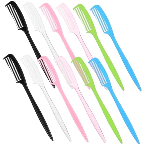 minkissy 12Stücke Teiliges Puppenhaarpflege Set mit Rattenschwanzkamm und Entwirrungsbürste für Puppenhaar Styling und Pflege für Haarfarben Geeignet Tragbar und Langlebig von minkissy