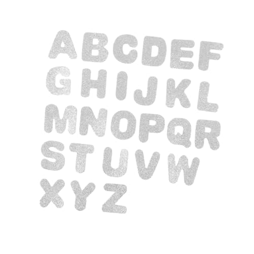minkissy 130 Stück Teiliges Buchstaben Selbstklebende Glitzernde Eva Aufkleber für Bunte Moosgummi Patches für DIY Bastelarbeiten Scrapbooking Partydekoration und Kreative Handarbeiten von minkissy