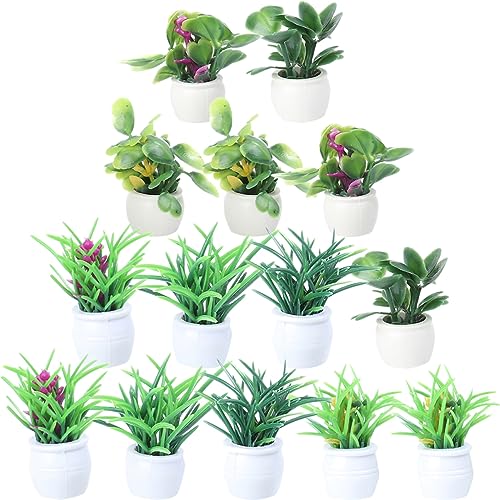 minkissy 14 Stück Mini Bonsai Modell Teiliges für Puppenhaus Dekoration Künstliche Pflanzen für Mikrolandschaften und Sandtischmodelle für Garten und Wohnkultur minkissy 14 Stück Mini Bonsai Modell Teiliges für Puppenhaus Dekoration Künstliche Pflanzen für Mikrolandschaften und Sandtischmodelle für Garten und Wohnkultur von minkissy