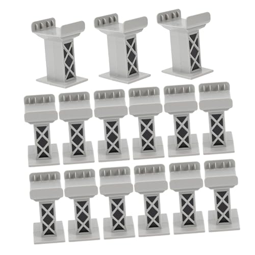 minkissy 15 Stück Eisenbahnstreckenzubehör Spielzeugpier Eisenbahnstrecke Risers Eisenbahnspur Hochrangige Streckenblöcke Bausteine zugspurzubehör Bahngleise Brücke Ziegelzug Grau Plastik minkissy 15 Stück Eisenbahnstreckenzubehör Spielzeugpier Eisenbahnstrecke Risers Eisenbahnspur Hochrangige Streckenblöcke Bausteine zugspurzubehör Bahngleise Brücke Ziegelzug Grau Plastik von minkissy