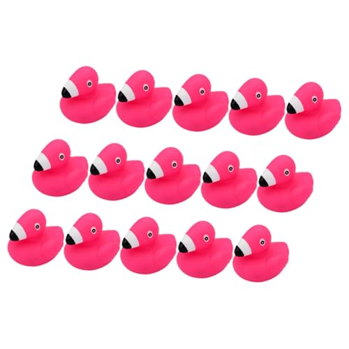 minkissy 15 Stück Teiliges Badespielzeug Cartoon Flamingo Quietschtier Frei Sicher für Kleinkinder Badewanne und Pool Party Dekoration von minkissy