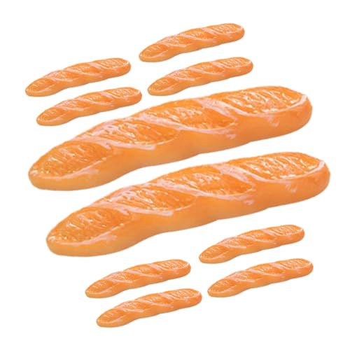 minkissy 15 Stück Teiliges Künstliche Baguette Deko Brot Modell aus Resin Realistische Simulation als Puppenhaus Miniatur Deko Fotografie Requisite und Laden Dekoration Langlebig und von minkissy