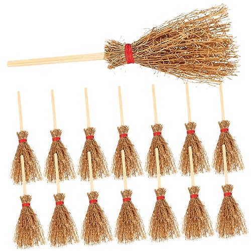 minkissy 15 Stück Teiliges Mini Holzbesen aus Buchenholz Realistische Miniatur Besenfiguren Puppenhaus Deko Robustes Bruchsicheres Mikro Landschafts Ornament für Halloween und minkissy 15 Stück Teiliges Mini Holzbesen aus Buchenholz Realistische Miniatur Besenfiguren Puppenhaus Deko Robustes Bruchsicheres Mikro Landschafts Ornament für Halloween und von minkissy