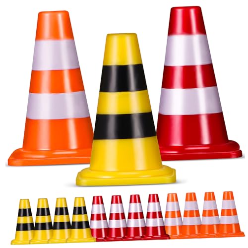minkissy 15 Stück Teiliges Mini Verkehrshütchen Realistisch Gestaltete Pylone in Rot Gelb und Orange Platzsparend Fördert Kreativität und Verkehrsbildung für Indoor und Outdoor Spiel minkissy 15 Stück Teiliges Mini Verkehrshütchen Realistisch Gestaltete Pylone in Rot Gelb und Orange Platzsparend Fördert Kreativität und Verkehrsbildung für Indoor und Outdoor Spiel von minkissy