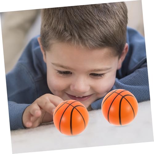 minkissy 15 Stück Teiliges PU Schaumstoff Stressbälle Kleine Basketballform Langlebig und Stressabbau für Verbessert Griffkraft und Feinmotorik als von minkissy