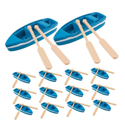 minkissy 16 Satz Teiliges Miniatur-Boot aus Resin und Holz Mini Ruderboote mit Paddeln Kreative Mini Segelboot Figuren Nautische Mikro Landschaftsdeko für DIY Bastelprojekte und minkissy 16 Satz Teiliges Miniatur-Boot aus Resin und Holz Mini Ruderboote mit Paddeln Kreative Mini Segelboot Figuren Nautische Mikro Landschaftsdeko für DIY Bastelprojekte und von minkissy