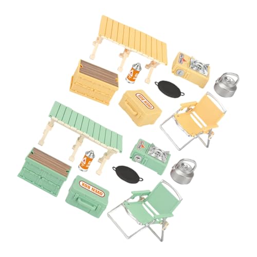minkissy 16 Stück Teiliges Camping Set Miniatur Faltstuhl und Picknicktisch für Rollenspiele für Drinnen und Draußen Realistisches Outdoor minkissy 16 Stück Teiliges Camping Set Miniatur Faltstuhl und Picknicktisch für Rollenspiele für Drinnen und Draußen Realistisches Outdoor von minkissy