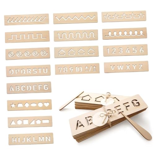 minkissy 16 Stück Teiliges und Übungsset Holz Schreibtafel mit Buchstaben und Formen Pädagogisches für Schreiben Erkennen und Kognitiven Fähigkeiten Sicher und Langlebig minkissy 16 Stück Teiliges und Übungsset Holz Schreibtafel mit Buchstaben und Formen Pädagogisches für Schreiben Erkennen und Kognitiven Fähigkeiten Sicher und Langlebig von minkissy
