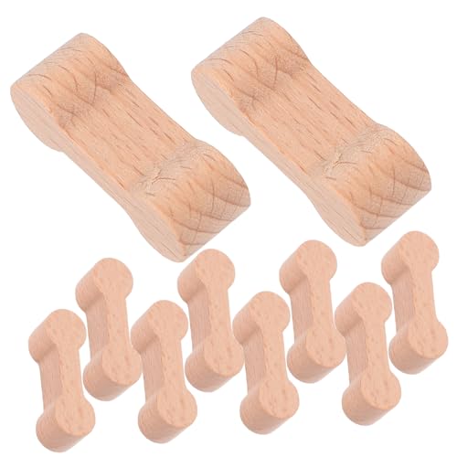 minkissy 16Stücke Holzschienenverbinder für Eisenbahnen Robuste Gleisadapter für Kreative Spielideen Kompatibel mit Holzspielzeug Fördert Fantasie und Praktische Fähigkeiten von minkissy