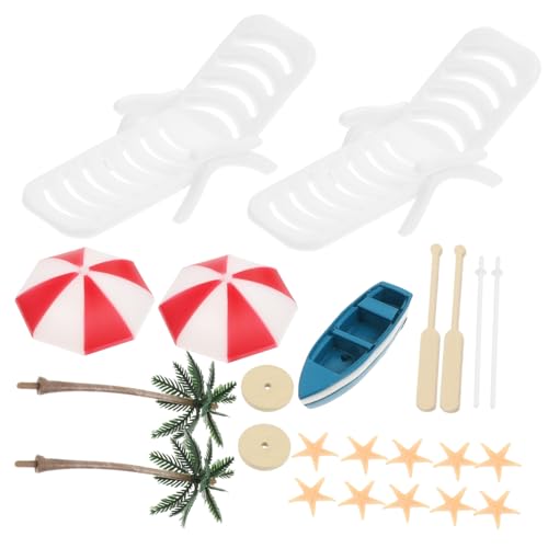 minkissy 17Stücke Miniatur Strand Deko Teilig mit Mini Liegestühlen Schirmen Garten Dekoration für DIY Projekte minkissy 17Stücke Miniatur Strand Deko Teilig mit Mini Liegestühlen Schirmen Garten Dekoration für DIY Projekte von minkissy