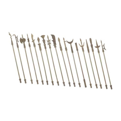 minkissy 18 Stück Mini Zinklegierungs Arme Dekorationsset Teiliges Miniatur Waffenmodell für Heimdekoration Lernspielzeug und Kognitive Entwicklung von minkissy
