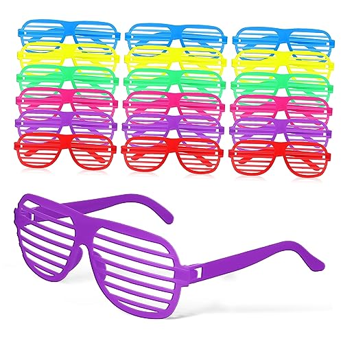 minkissy 18 Stück Neon Shutter Brille Teiliges Bunten Kunststoff Sonnenbrillen für Partys Geburtstagsfeiern Festivals Leicht Uv für Outdoor Aktivitäten minkissy 18 Stück Neon Shutter Brille Teiliges Bunten Kunststoff Sonnenbrillen für Partys Geburtstagsfeiern Festivals Leicht Uv für Outdoor Aktivitäten von minkissy