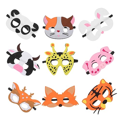 minkissy 18 Stück Teiliges Tiermasken aus Filz für Halloween Karneval und Kostümpartys Wiederverwendbare Robuste Tiergesichtsmaske für Lustige Verkleidungen und Fotorequisiten minkissy 18 Stück Teiliges Tiermasken aus Filz für Halloween Karneval und Kostümpartys Wiederverwendbare Robuste Tiergesichtsmaske für Lustige Verkleidungen und Fotorequisiten von minkissy