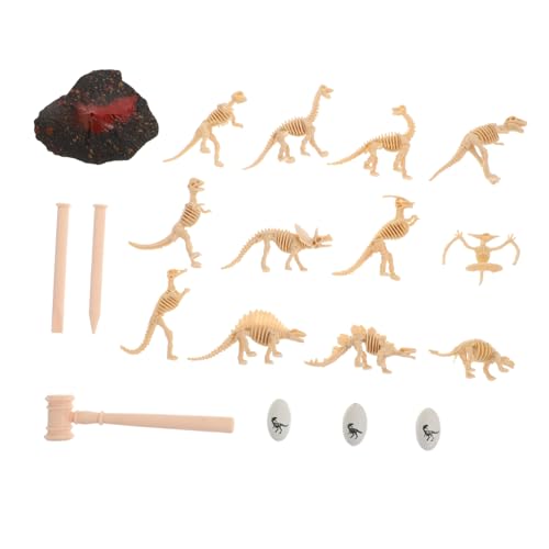 minkissy 19 Stück Teiliges Dinosaurier Skelett Modell Ausgrabungsset für Pädagogisches Archäologie Realistische Fossilien Nachbildung Inklusive Grabungswerkzeug für Junge minkissy 19 Stück Teiliges Dinosaurier Skelett Modell Ausgrabungsset für Pädagogisches Archäologie Realistische Fossilien Nachbildung Inklusive Grabungswerkzeug für Junge von minkissy