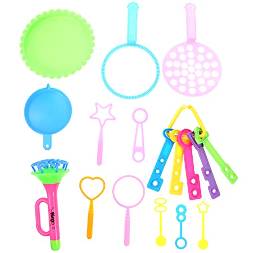 minkissy 1Satz Bubble Zauberkit Teiliges für Riesige Seifenblasen Vielseitige Blasenmacher Werkzeuge für Spielplatz Park und Strandurlaub von minkissy
