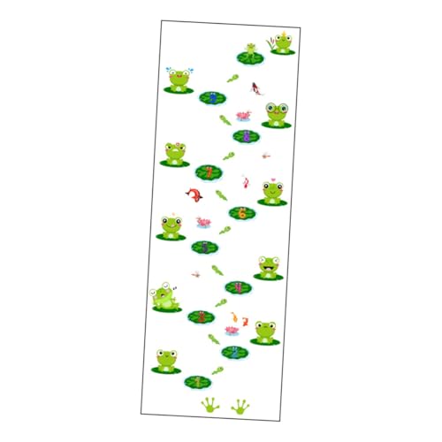 minkissy 1Satz Cartoon Frosch Bodenaufkleber Abnehmbar und Selbstklebend PVC Spiele Aufkleber für Kinderzimmer und Kindergarten mit Zahlen für Lernspiele von minkissy