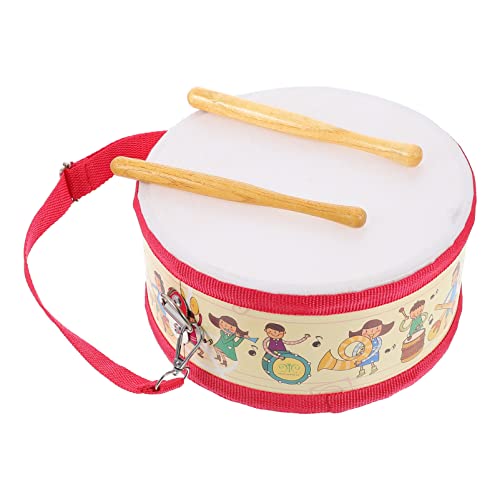 minkissy 1Satz Doppelseitiges Trommelspielzeug für Cartoon Drum Toy Pädagogisches Musikinstrument Visuellen und Auditiven Entwicklung Sicher und Langlebig von minkissy