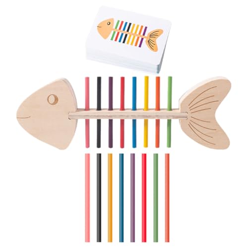 minkissy Farbzuordnung Spielzeug für Kleinkinder Sensorisches Lernspielzeug zur Feinmotorik Farbsortierspielzeug aus Holz für Jungen und Mädchen für Frühkindliche Entwicklung von minkissy