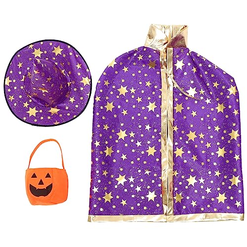 minkissy 1Satz Halloween Cosplay Cape für Teiliges mit Kürbishut Umhang für Halloween Partys Kostümpartys Kreative Verkleidungen von minkissy