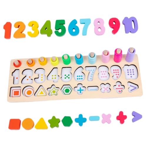 minkissy 1Satz Holzspielzeug für Kleinkinder Zahlen Form Puzzle Lernspielzeug für Vorschulkinder Montessori Pädagogisches Feinmotorik und Intelligenz minkissy 1Satz Holzspielzeug für Kleinkinder Zahlen Form Puzzle Lernspielzeug für Vorschulkinder Montessori Pädagogisches Feinmotorik und Intelligenz von minkissy