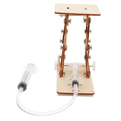 minkissy 1Satz Hydraulik Lift Modell Bausatz Kreatives Holzspielzeug für DIY Bildungsspielzeug Hydraulik und Hebetechniken für Geburtstagsgeschenke von minkissy