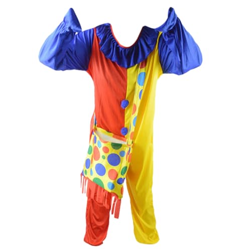 minkissy 1Satz Karneval Clown Kostüm für Erwachsene Einteiliger Anzug Strapazierfähigem Material für Fasching Halloween Clown Rucksack Partys minkissy 1Satz Karneval Clown Kostüm für Erwachsene Einteiliger Anzug Strapazierfähigem Material für Fasching Halloween Clown Rucksack Partys von minkissy