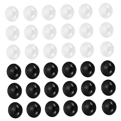minkissy 1Satz Keramik Schachfiguren Teilig Weiße Schwarze Glatte Oberfläche Langlebig und Sicher für Go und Schachspiele Tragbar und Praktisch Hochwertige von minkissy