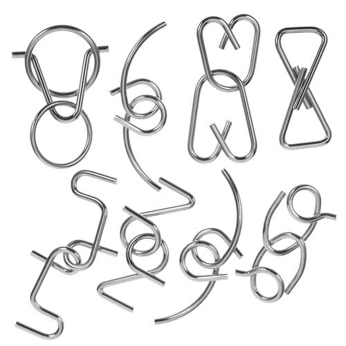 minkissy 1Satz Klassisches Interlock Rätselspielzeug Teiliges aus Metall Interaktive Denksportaufgaben Kreativität und Kritischem für Erwachsene minkissy 1Satz Klassisches Interlock Rätselspielzeug Teiliges aus Metall Interaktive Denksportaufgaben Kreativität und Kritischem für Erwachsene von minkissy