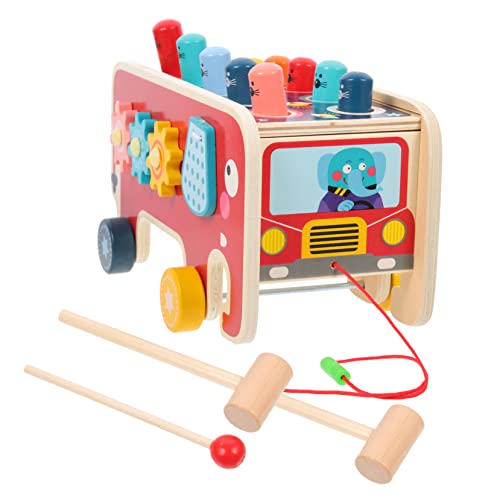 minkissy 1Satz Klopfspielzeug mit Xylophon für Holzspielzeug zur Frühen Bildung Fördert Farbkognition und Geschicklichkeit für Kreative Spielzeiten von minkissy
