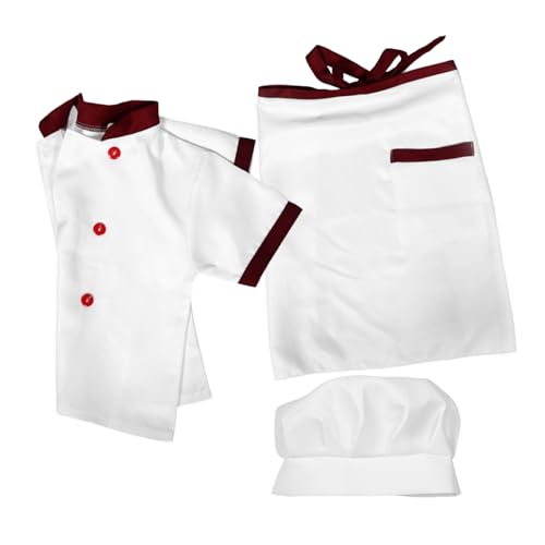 minkissy 1Satz Kochkleidung Elegantes Kochkostüm Mit Kurzer Ärmel Schürze Für Rollenspiele Kreative Kochabenteuer Für Jungen Bordeauxrot Mit Praktischen minkissy 1Satz Kochkleidung Elegantes Kochkostüm Mit Kurzer Ärmel Schürze Für Rollenspiele Kreative Kochabenteuer Für Jungen Bordeauxrot Mit Praktischen von minkissy