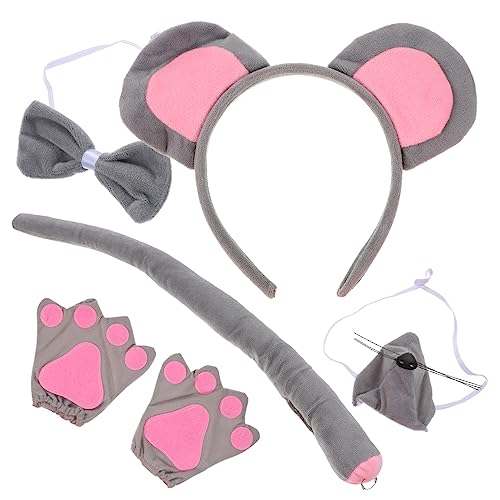 minkissy 1Satz Kostüm Teiliges Graues Mit Handschuhen Für Geburtstagsfeiern Halloween Cosplay Events von minkissy