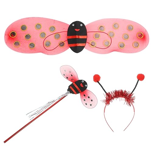 minkissy 1Satz Ladybug Kostüm mit Flügeln Stirnband Märchenstock Cosplay Zubehör für Frauen Festivals Bühnenaufführungen Kreative Foto Requisiten minkissy 1Satz Ladybug Kostüm mit Flügeln Stirnband Märchenstock Cosplay Zubehör für Frauen Festivals Bühnenaufführungen Kreative Foto Requisiten von minkissy