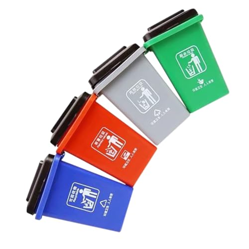 minkissy 1Satz Mini Müllwagen Spielzeugset für Farben aus Langlebigem Umweltfreundliches Lernspielzeug zur Mülltrennung und Umweltbewusstsein Fördern von minkissy