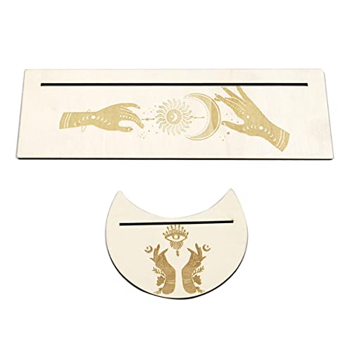 minkissy 1Satz Mondphasen Tarot Kartenständer aus Holz Eleganter Halter für Tarotkarten für Altar und Kreative Dekoration Wohnzimmer Schlafzimmer und Gastronomie minkissy 1Satz Mondphasen Tarot Kartenständer aus Holz Eleganter Halter für Tarotkarten für Altar und Kreative Dekoration Wohnzimmer Schlafzimmer und Gastronomie von minkissy