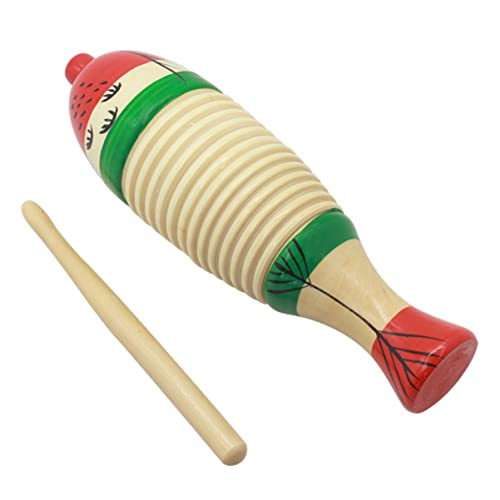 minkissy 1Satz Musikinstrument aus Holz Pädagogisches Percussion mit Holzhammer für Sicheres und Langlebiges Musikspielzeug Rhythmus und Klangwahrnehmung Burlywood von minkissy