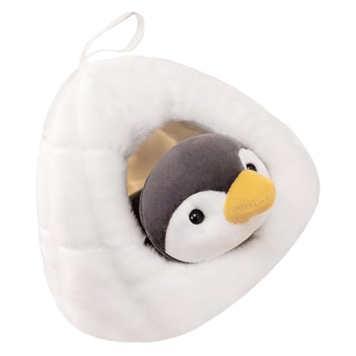 minkissy 1Satz Pinguin Plüschtier Ausgestopftes Tier Süßem Cartoon Design Flauschiges Stofftier für Wohn und Schlafzimmer Vielseitige Dekoration und Kissen für Besondere Anlässe von minkissy