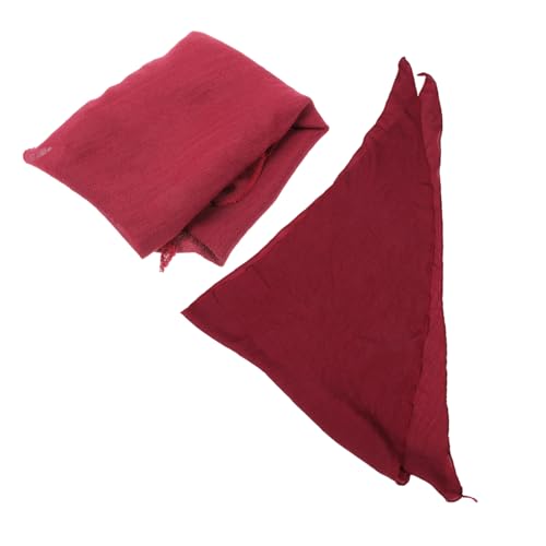 minkissy 1Satz Piratenkopftuch Schärpe Mittelalterliches Renaissance Kostümzubehör für Halloween Cosplay Karneval Piratenmotto Events Verkleidungspartys Weinrot von minkissy