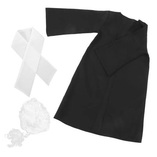 minkissy 1Satz Richter Cosplay Kostümset für Perücke Unisex Rollenspiel Outfit für Mottopartys Schulaufführungen und Besondere Anlässe K Empfohlen minkissy 1Satz Richter Cosplay Kostümset für Perücke Unisex Rollenspiel Outfit für Mottopartys Schulaufführungen und Besondere Anlässe K Empfohlen von minkissy