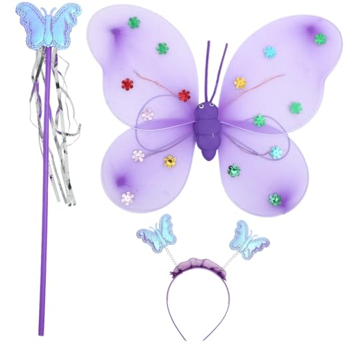 minkissy 1Satz Schmetterlingsfeen Kostümset für Leichte Schmetterlingsflügel Stirnband Zauberstab für Geburtstagsfeiern Cosplay Bühnenauftritte Batterie minkissy 1Satz Schmetterlingsfeen Kostümset für Leichte Schmetterlingsflügel Stirnband Zauberstab für Geburtstagsfeiern Cosplay Bühnenauftritte Batterie von minkissy