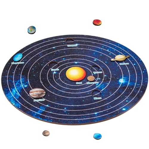minkissy 1Satz Solarsystem Planeten Puzzle für Holzspielzeug Kreativität und Praktischen Fähigkeiten für Lernen im Weltraum minkissy 1Satz Solarsystem Planeten Puzzle für Holzspielzeug Kreativität und Praktischen Fähigkeiten für Lernen im Weltraum von minkissy