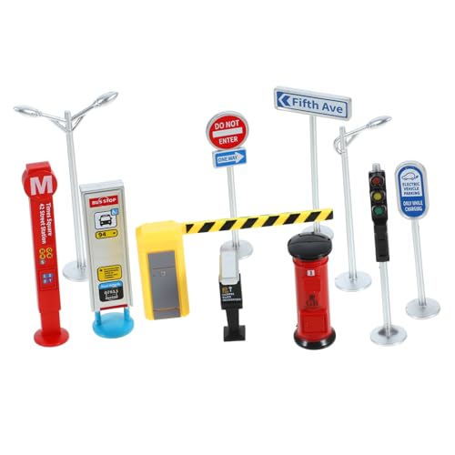 minkissy 1Satz Straßenschilder Spielset für Verkehrszeichen mit Realistischen Farben Fördert Verkehrswissen und Sicheres Lernspielzeug für Jungen und Mädchen minkissy 1Satz Straßenschilder Spielset für Verkehrszeichen mit Realistischen Farben Fördert Verkehrswissen und Sicheres Lernspielzeug für Jungen und Mädchen von minkissy